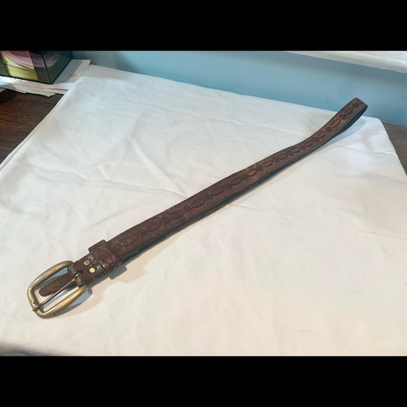 Handmade by artist leather belt - Picture 2 of 3